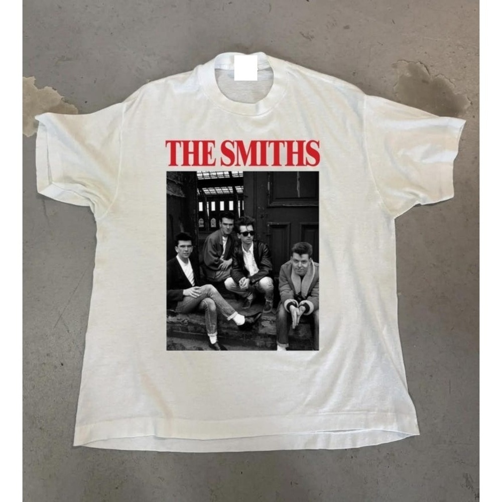 The Smiths Shirt, The Smiths Bootleg Rock Band Tour Retro 90s Tshirt White